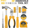 24pc Yellow Household DIY Tool Kit Set. Small Mini Tool Box Set of Starter Basic Tools for Home & Office