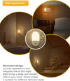 Motion Sensor Night Light Plug into Wall, 2 Pack, Motion Sensor Lights Indoor, Warm White 3000K, Plug in Night Light Movement Sensor Light Indoor for Kids Baby Adult Children's Room, Bedroom