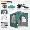 Pop Up Gazebo, Pop Up Tent with Weights, Fully Waterproof, All Weather Gazebo ideal for Outdoor Party Camping (2x2m,Green)