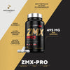 ZMX Pro - Ultra Premium Zinc and Magnesium Supplement (X5 Forms) 90 Vegan Capsules Zinc and Magnesium Tablets, Vitamin B6, Muscle Recovery Muscle Growth Sleep Aid