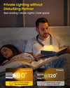 Reading Light Upgraded, 3 Colours & 3 Brightness Book Light, Reading Lights for Books in Bed, Neck Light with 30-min Timer, Rechargeable & Long Lasting, Perfect for Reading, Knitting