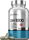 GH-1000 for Men Hormone Suport | Anti-Aging, Muscle Growth, Energy, Sleep | 168 Vegan Capsules Muscle Growth Supplements