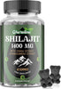 Shilajit Gummies 1400mg, Pure Himalayan Shilajit with Chaga and Ashwagandha, 85+ Trace Minerals, Rich in Fulvic Acid, for Energy & Immune, Authentic Flavor, Sugar-Free, Vegan (60 Count (Pack of 1))