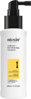 Nioxin System 1 - Hair Thickening System For Natural Hair with Light Thinning - Biotin & Niacinamide - Shampoo, Conditioner, Serum