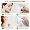 Face Massager EMS Facial Massager with LED Display 3 Light Modes Face Massager Electric 43℃ Face Lifting Device High Frequency Vibration for Wrinkle Anti-Aging Neck Skin Tightening Lifting