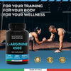 ® L-Arginine 360 Capsules - 4500 mg High Dosage - Caps with Pure L-Arginine HCL Powder - Natural Food Supplement - No Additives, Vegan and Gluten Free - Ideal for Athletes - Italian Quality