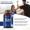 BCAA Tablet 2000mg Per Serving - 180 Protein Tablets (3 Months Supply) - 2:1:1 Branched Chain Amino Acids Tablets with Vitamin B12 & B6 - BCAA Powder Alternative - Pre Workout Supplement for Energy