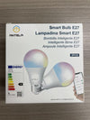 Smart Bulb E27 Alexa WiFi Light Bulbs, 9W 1000LM LED Screw Bulb 2700K-6500K RGB Multicolored Dimmable, Smart Life App Control, Compatible with Alexa, Google Home, No Hub Required, 2 Packs