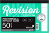 Revision Card Study Bulk Pack | 6 x 50 A6 (6x4”) White Lined Luxpad Silvine Revision Cards