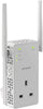 11AC 1200 Mbps Dual Band Gigabit 802.11ac (300 Mbps + 900 Mbps) Wi-Fi Range Extender with External Antennas, UK Plug and Extra Power Outlet (Wi-Fi Booster) (EX6130-100UKS), White