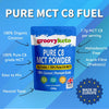 Pure C8 MCT Powder | MCT C8 Oil Powder | Instant Ketone Energy | Purest Form of MCT | 100% Pure Caprylic Acid | 0g Carbs | Enhances Ketosis & Fasting | 300g