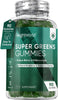 Super Greens Gummies - 90 Multivitamin Gummies - Blend of Botanicals with Vitamin B12, B9, B1, B6, B5 & Zinc for Energy & Immunity - Blueberry & Raspberry Flavour - Alternative to Super Greens Powder