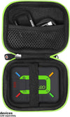 Case for ZOLEO Satellite Communicator, Designed case with Size and Shape Matching, Black case Contrasted with Green Zip