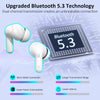 Wireless Earbuds, Bluetooth 5.3 Headphones 2024 Wireless Headphones in Ear, 4 ENC Noise Cancelling Mic Ear buds, 40H Deep Bass Wireless Earphones IP7 Waterproof Bluetooth Earphones USB-C, LED Display