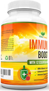 Immune System Booster with Vitamins - Easy to Swallow Veggie Capsules - Immune System Support Supplement