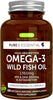 Omega-3 Wild Fish Oil & Astaxanthin, The Most Advanced Triglyceride Form rTG Omega-3, EPA & DHA 1000mg, Ultra Pure; Free from Environmental Toxins, Lemon Flavour, 180 Small Softgels, by Igennus