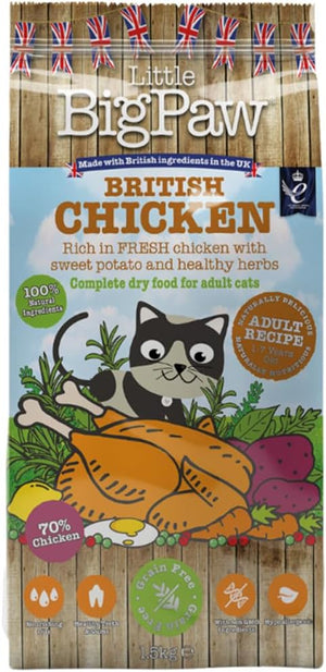 British Chicken Complete dry food for Adult Cats 1.5kg