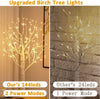 Birch Twig Tree with Light | Warm LED 144 Led Pre lit Christmas Tree | Battery Operated or USB Plug-In Birch Tree With Lights for Home | Wedding, and Holiday Decorations