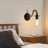 2 Packs Wall Lamp, Industrial Wall Light Sconce Fixture, E27 Hemp Rope Retro Adjustable Wall Lamp for Corridor Living Room Bedroom Cafe Bar Loft (Not Include Bulb)