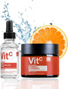 Vitamin C Duo Moisturiser & Facial Serum | Anti-Aging Powerhouse for Brightening, Protection and Youthful Radiance | Day & Night Hydration, Wrinkle Killer