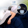 Double Sleeping Bag - King Size - 300GSM - 3-4 Season - Converts into 2 Single Sleeping Bags - Ideal for Camping and Hiking Trips - Waterproof - Navy
