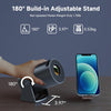 Mini Projector,  Projector WiFi6 and BT5.2, Portable Projektor 4K Support with Android 11.0, 180° Rotatable, Auto Keystone, 130″ Display and 50% Zoom,Outdoor Projector 2024 Upgrade, Steelgrey