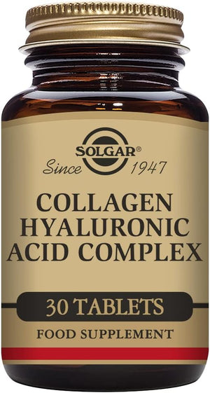 Collagen Hyaluronic Acid Complex - Reduces Fine Lines & Wrinkles - Skin Hydration - Vitamin C - 30 Tablets