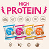 Protein Balls Mixed Variety Pack by  - 100% Natural, Vitamin Enriched, Protein Snacks - 10 x 45g Bags - High Fibre, Gluten Free, No Added Sugar