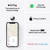 "Never Lose Your Essentials Again with  Airtag 4-Pack - Effortlessly Track and Find Keys, Wallet, Luggage, and More! Easy Setup with iPhone or iPad, Replaceable Battery Included"