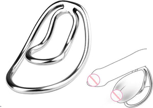 Chastity Clip 304 Stainless Steel Chastity Devices Male Penis Ring Device Cock Cage Chastity Device Sissy Penis Cage Male Trainer Chastity Cage Penis Exercise Sex Toys