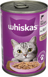 1+ Salmon in Jelly Pack of 12 x 400 g Cans, Adult Cat Wet Food