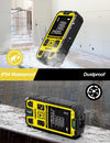 Laser Measure,Laser Distance Meter Device IP54 Portable Digital Measure Tool Range Finder with Bubble Levels and LCD Backlit