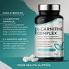 L-Carnitine Complex - High Strength Capsules with Added Riboflavin, Biotin, Chromium, Vitamin D, B3 & B6 - Macronutrient & Energy Yielding Metabolism - 150 Vegan Capsules - Made in the UK by