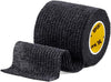 24 Rolls  Self-Adhesive Football Sock Tape | 5cm x 4.5m - Black | Cohesive Bandage Sock Wrap, Shin Pad Tape | Goalkeeper Wrist Tape & Football Ankle Tape | Pet & Vet Wrap for Dogs, Horses