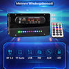 Electronic Bluetooth Speaker with FM Radio DIY Soldering Kit Black, Remote Control Music Player Project with Colourful Sound Control LED Lights and Shell, Display Amplifier for DIY Soldering Practice