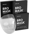 BRO MASK Korean Face Mask for Men: 2 Pc. Hydrating Anti Aging Sheet Masks with Vitamin C, Vitamin E, Hyaluronic Acid, Hydrolyzed Collagen for Moisturizing & Anti-aging Skin Care by  (4 Pack)