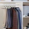 Trouser/Slack Hangers Easy Slide Organisers, Pack of 10, Chrome
