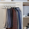 Trouser/Slack Hangers Easy Slide Organisers, Pack of 10, Chrome