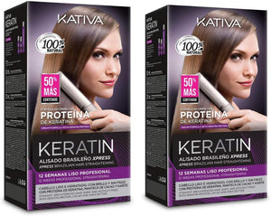 Keratin Express Brazilian Straightening Treatment Without Formaldehyde/formol Pack of 2