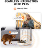 Automatic Cat Feeder with Camera,1080P HD Video with Night Vision, 5L Auto Pet Feeder, 2-Way Audio, Battery-Backup, Low Food Sensor, Anti-Stick Bowl, 2.4G WiFi Enabled Cat Food Dispenser