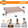 Pet Products Original Pet Cot Elevated Pet Bed All Season Tan Mesh Large 30 X 42 X 7 Inches