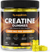 Creatine 120 Gummies Max 5000mg for Men and Women Creatine Monohydrate Plus B12 and L-Taurine - Chewable Gummies, (1 Month Supply) (One Size, Pineapple)