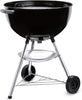 Bar-B-Kettle Charcoal Grill, Ø 57cm Grill Area, BBQ Grill with Porcelain-Enamelled Lid & Bowl, Tripod Stand & Wheels, Chromed Grill Grate - Black (1331004)