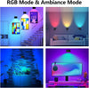 Wall Light Indoor, Wall Lamp Dimmable with Battery with USB Charging Port, Smart Wall Lamp Touch Control 3 Brightness Levels 16 Million Colours 360° Rotatable for Living Room (Black+Colorful Light)