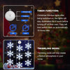 [Timer 3Pcs Christmas Window Lights Decorations, Battery Powered Christmas Window Hanging White Lighted Snowflake Shaped LED Sucker String Lamp for Xmas Tree Fireplace Window Indoor Decor