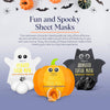 Animated Halloween Sheet Mask Pumpkin, Ghost, Bat Bundle