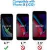 [3-Pack[Full Coverage] iPhone SE 3/2 (2022/2020 Edition) Screen Protector, Tempered Glass Film [LifetimeSupport][Full Coverage] Screen Protector for iPhone SE 2020 & iPhone SE 2022