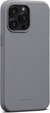 Leather Case Cover for iPhone 15 Pro Max - Grey