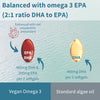 Vegan DHA & EPA Omega 3 Algae Oil & Astaxanthin, 180 Small Softgels, 1344mg Omega 3, Pure & Sustainable, 400mg DHA & 200mg EPA, Clean Label, 90 Servings, by Igennus