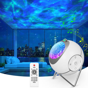 Galaxy Projector, Star Projector 360° Rotation Sensory Lights, Night Light Projector for Bedroom with White Noises and Timer, Star Lights Baby Projector Light for Kids Adults Gifts Room Decor